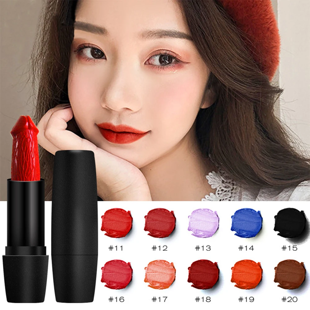 Mushroom Head Shaped Lipstick Professional Rouge Matte Lipstick Easy to carry Lips Makeup Long Lasting Moisture Beauty Lips Mushroom Head Shaped Lipstick Professional Rouge Matte Lipstick Easy to carry Lips Makeup Long Lasting Moisture Beauty Lips