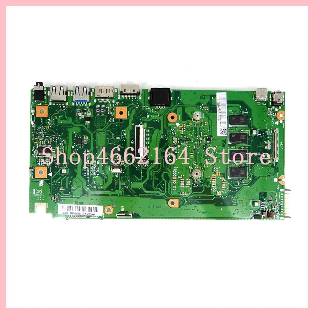  X541NA N3350 CPU 4GB RAM REV 2.1 mainboard For ASUS X541 X541N X541NA laptop motherboard 90NB0B30-R