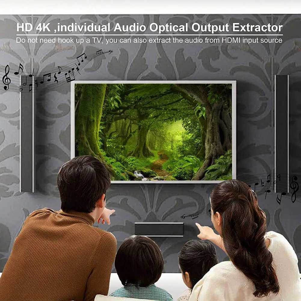 HDMI матрица 4x2 4K HDR переключатель разветвитель 4 в 2 выхода оптический SPDIF + 3 5 мм Jack