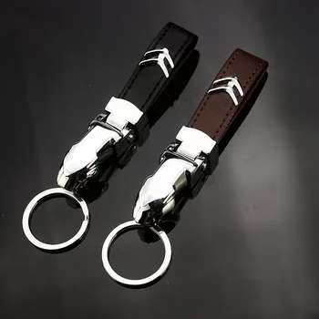 

Car PU Alloy Key Chain Holder for Citroen C4 C5 C3 Aircross Elysee Berlingo Xsara Sega Picasso Keyring Auto Keychains Styling