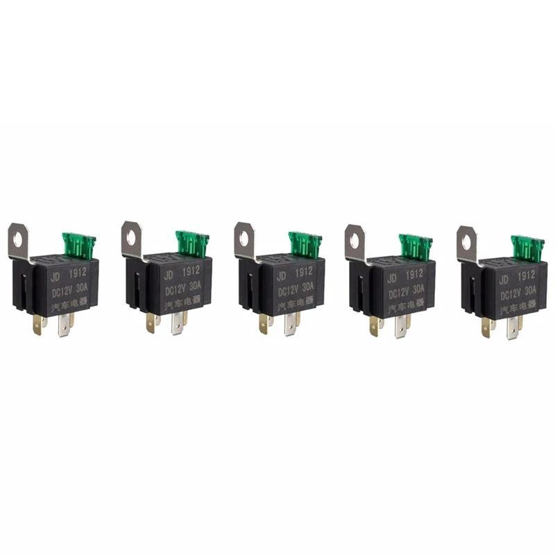 5x плавленый вкл/выкл автомобильный двигатель авто плавленое Реле DC 12V 30A 4 Pin P SPST