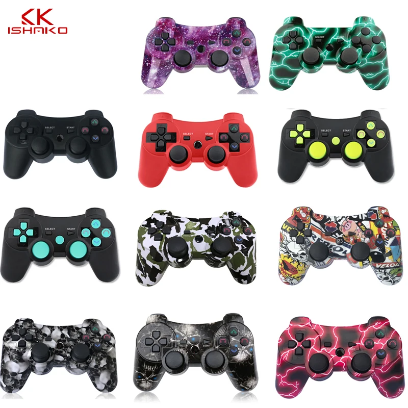 

Compatible Ps3 Gamepad controlador Bluetooth Joystick vibrador SIXAXIS compatibles con Playstation 3 Wireless Gamepad ps3/Win10