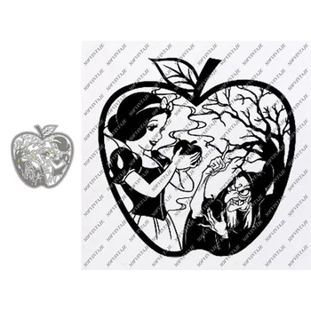 

Metal Cutting Dies Stencils Apple Princess Witch for DIY Album Paper Card Decorative Craft Die Cuts