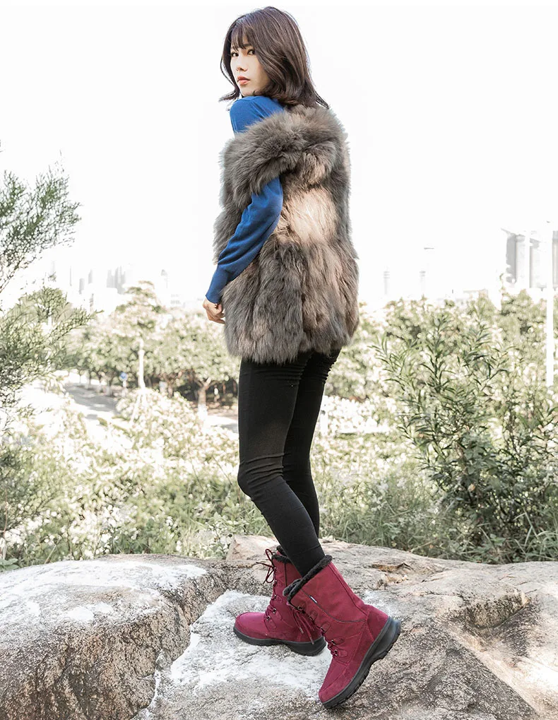 Gomneat/Горные зимние ботинки; женские водонепроницаемые ботинки; походные кроссовки из натуральной кожи; треккинговые ботинки; женская обувь для альпинизма