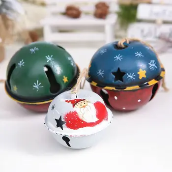 

1PC Christmas Bells Iron Colorful Small Large Size Jingle BellsChristmas Taree Party Decoration Pendants DIY Crafts 85WC
