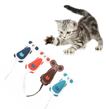 

Pet Cat Chew Toys Catnip Canvas Mouse Squeaky Toys Kitten Interactive Molar Teeth Grinding Bite Toys Play Cat Mint Cat Supplies