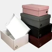 Коробка для хранения обуви 100 шт, коробка для обуви с логотипом на заказ, Подарочная коробка, складная коробка из гофрированной бумаги для упаковки обуви