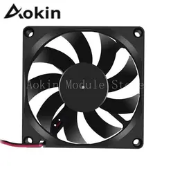 1PC 12V 24V 80x80x15mm 2Pin DC 8015 Brushless Cooling Case Fan For Cooling PC Computer Case CPU Radiator Cooler Fan