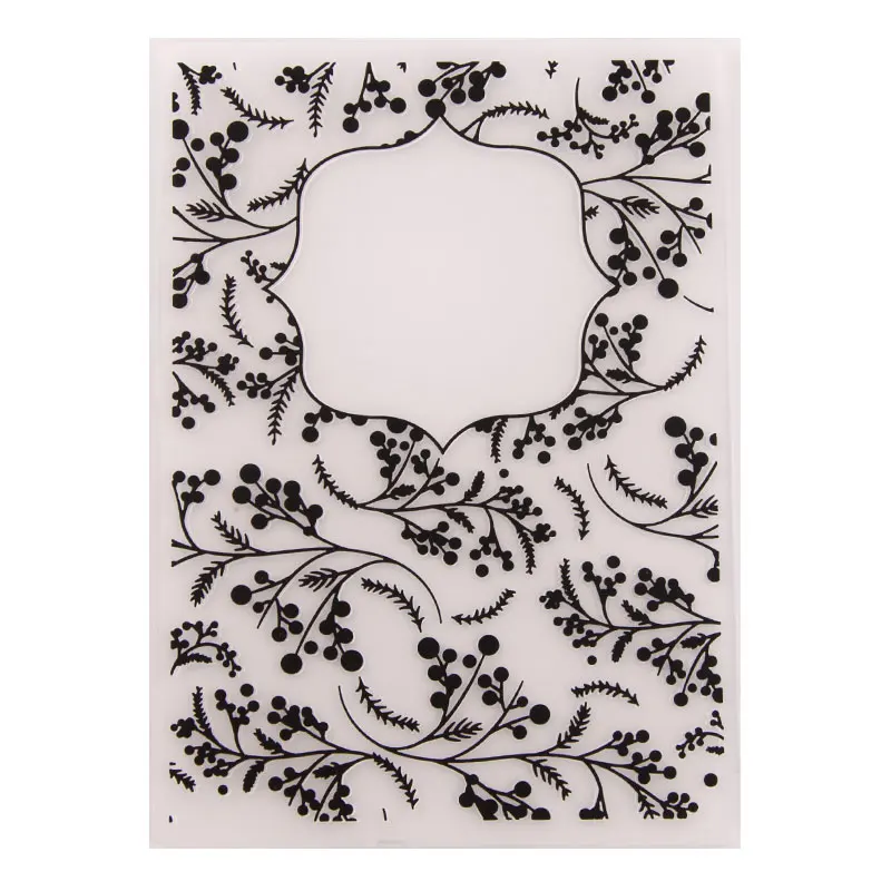 

Branches Embossing Folders Christmas Plastic Folder Transparent Template for Scrapbooking DIY Handmade Decor Tools Paper Cards