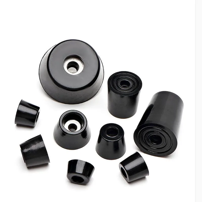 16pc Black Rubber Feet Non-slip Furniture Foot Table Leg Cabinet Bottom Pad for subwoofer Speaker machinery Funiture Accessories