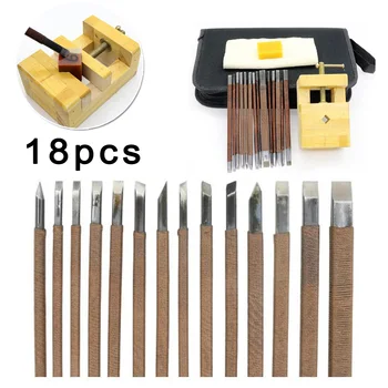 

1x Seal Clamp Stone Cutter Carving Beewax Set Storage Bag Beginner Woodworking