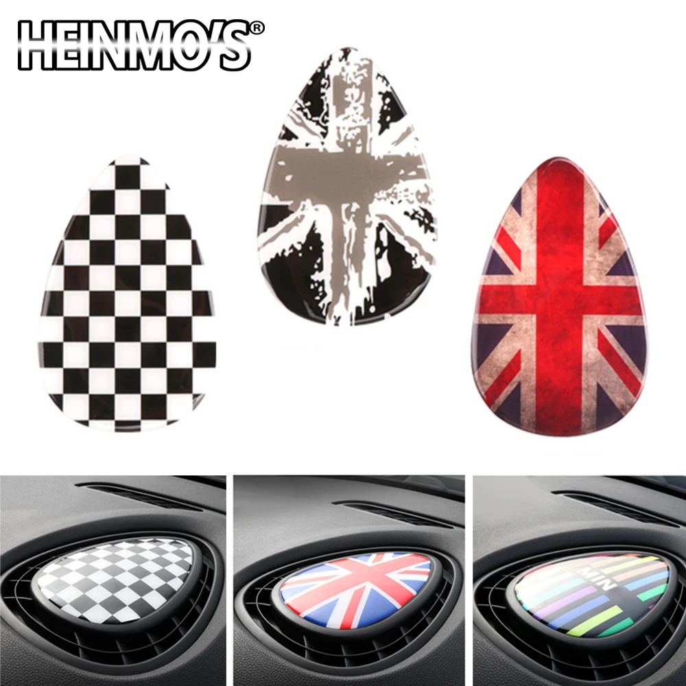 

Car Interior Decoration Styling Accessories For Mini Cooper JCW Clubman f54 F55 F56 Dashboard Air Condition Vent Outlet Sticker