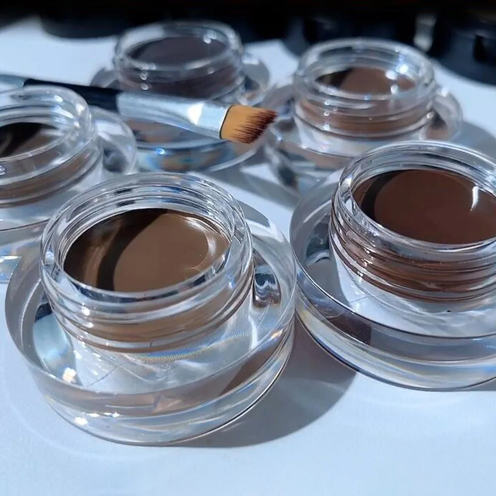 SANIYE 2 in1 Eyebrow Gel Waterproof Powder Eye Brow Gel Cream With Brush Eyebrow Enhancers Cosmetic Eye brow Tint Pomade SANIYE 2 in1 Eyebrow Gel Waterproof Powder Eye Brow Gel Cream With Brush Eyebrow Enhancers Cosmetic Eye brow Tint Pomade