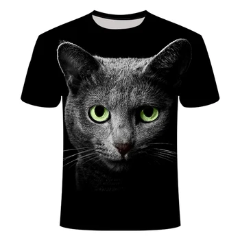 

Cat Print Men's / Women's T-Shirt Casual Short Sleeve T-Shirt Women's O-neck Loose T-Shirt Top T-Shirt Asian Size S-6XL