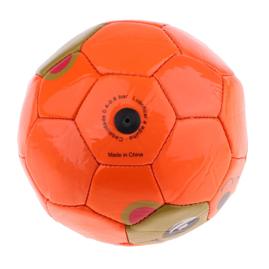 Легкий ПВХ футбольный мяч Милый Футбол обучение игрушка для маленьких детей - Цвет: Оранжевый