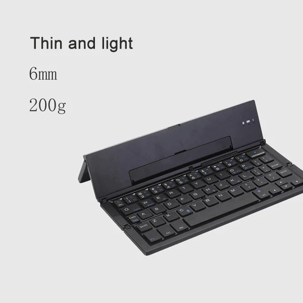 

Portable Ultra Slim Folding Wireless Bluetooth Keyboard with Stand Holder for Phone PC Tablet AS99