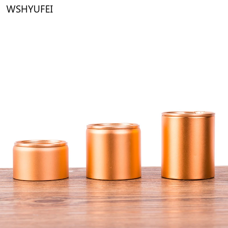 10Pcs Cans Moisture Travel Portable Seal Metal Iron Storage Tank Tea Dried Flower Coffee Beans Nut Pills Snack Storage Tank
