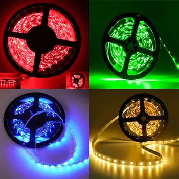 

RGB LED Strip Light Tape SMD 3528 1M 2M 4M 5M 10M 20M DC 12V Waterproof RGB LED Lamp Diode Ribbon Flexible Controller+Adapter