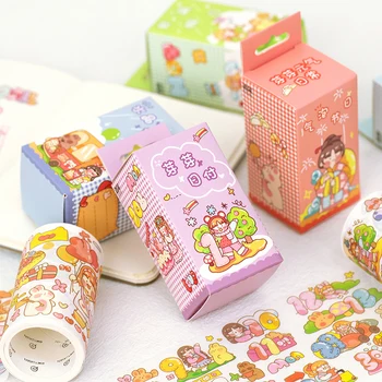 

Mohamm 75mm*3m Vitality Daily Series Washi Masking Tape Creative Scrapbooking Stationary School Supplies