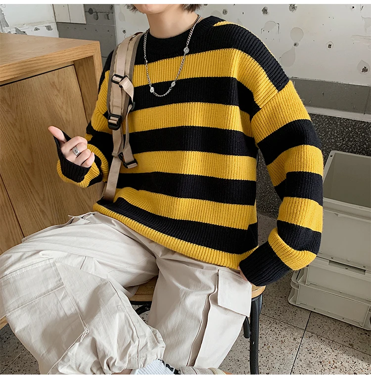 Legible Autumn Winter Sweater Women Casual Women Sweater Pullovers Striped Jumper Warm Teen Gril Sweaters pink sweater