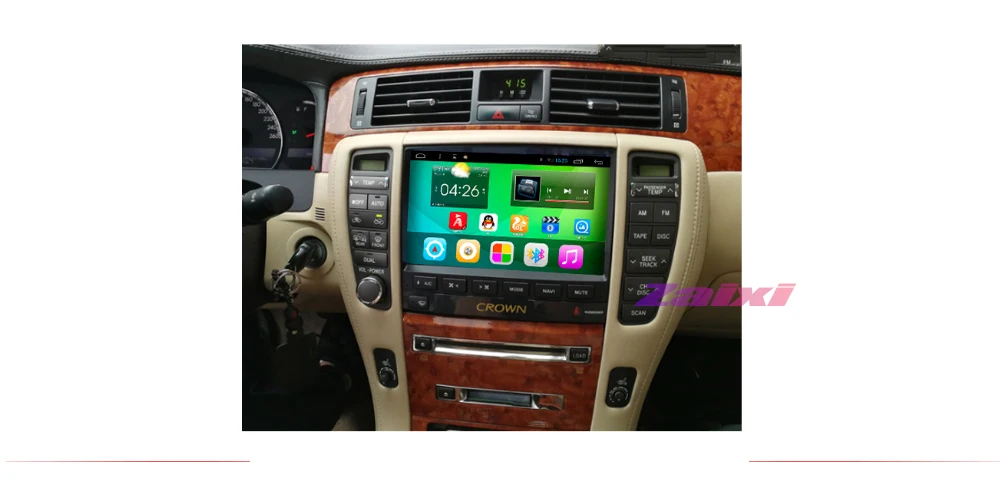 2din автомобильный мультимедийный плеер Android авто автомобильный проигрыватель с радио и GPS составной детали спирального кабели для Тойота Crown 2005 2006 2007 2008 2009 Wi-Fi Зеркало Ссылка Navi