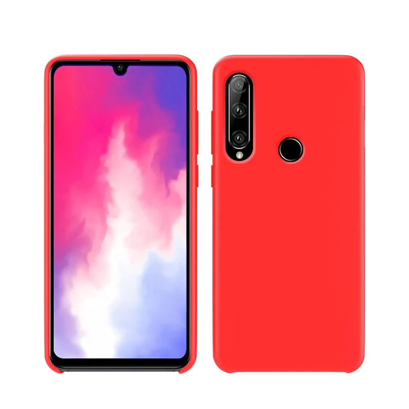 Красный Для huawei P30 Lite чехол из ТПУ карамельного цвета мягкий жидкий силиконовый чехол для huawei P20 Lite P30 Pro противоударный матовый чехол - Цвет: Красный