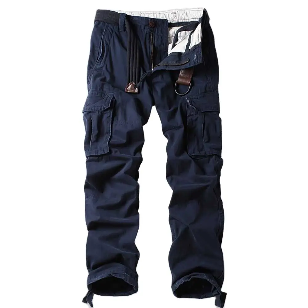 Cargo Pants Men Fashion Style Trousers Pocket Joggers Straight Loose Baggy Camouflage