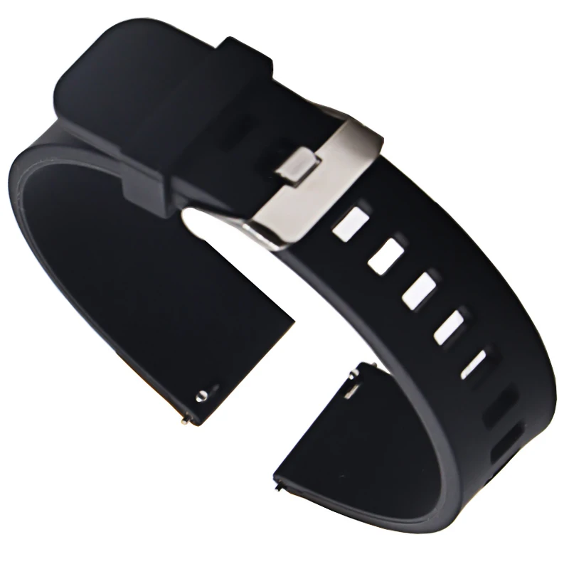 

20mmwatch strap 22mm 24mm Universal Watch Band Silicone Rubber Link Bracelet Wrist Strap Light Soft For gear s3 huawei