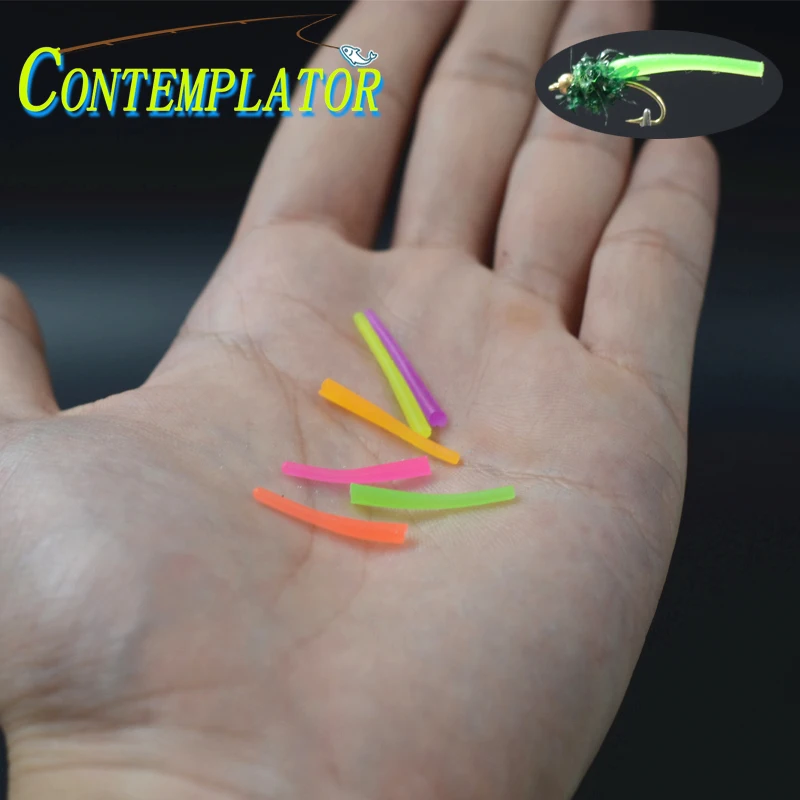 Nuovo 1 Sacchetto Fly Tying Silicone Cilindro Mayfly Nymph Corpi 6 Colori Streamers Fly Fishing Elastico Squirmy Marci Materiali