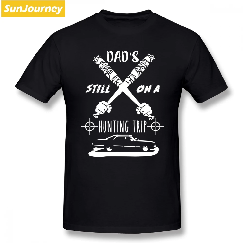 

The Walking Dead Dad's Still On A Hunting Trip Men T Shirt Top Car Styling Oversize Cotton Short Sleeve Custom Tee Shirts Homme