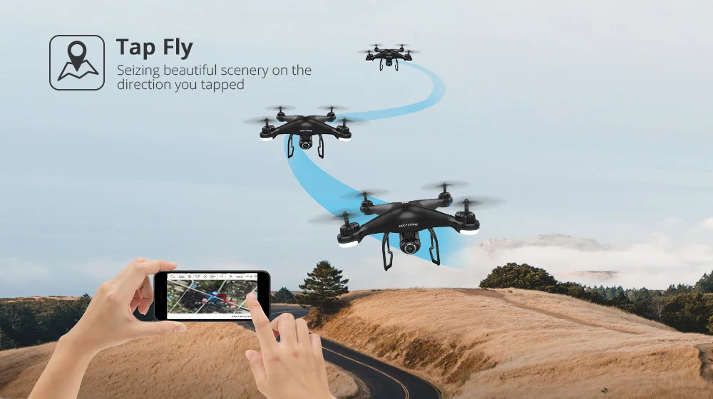 New arriva GPS Drone FPV 1080p HD Camera Profissional Wifi RC Drones Selfie Follow Me Quadcopter GPS Glonass Quadrocopter