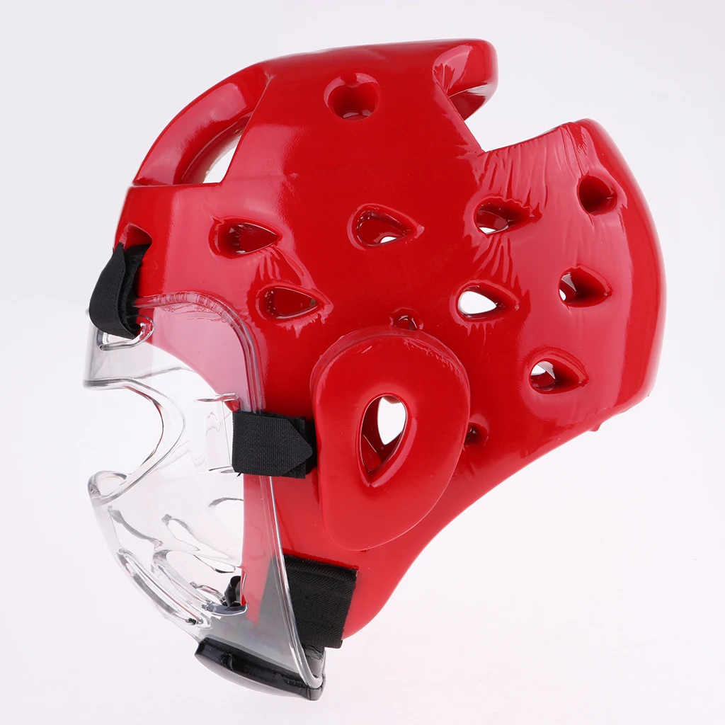 Kids Youth PU MMA Boxing Helmet Muay Thai Head Face Guard Karate Taekwondo Training Headgear for Boys Girls