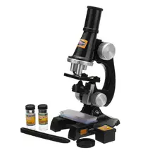 450X Microscope Magnification Kit Lab Home School Science Education Plants Plastic Sample Prepared Slides Toy for Children Kids