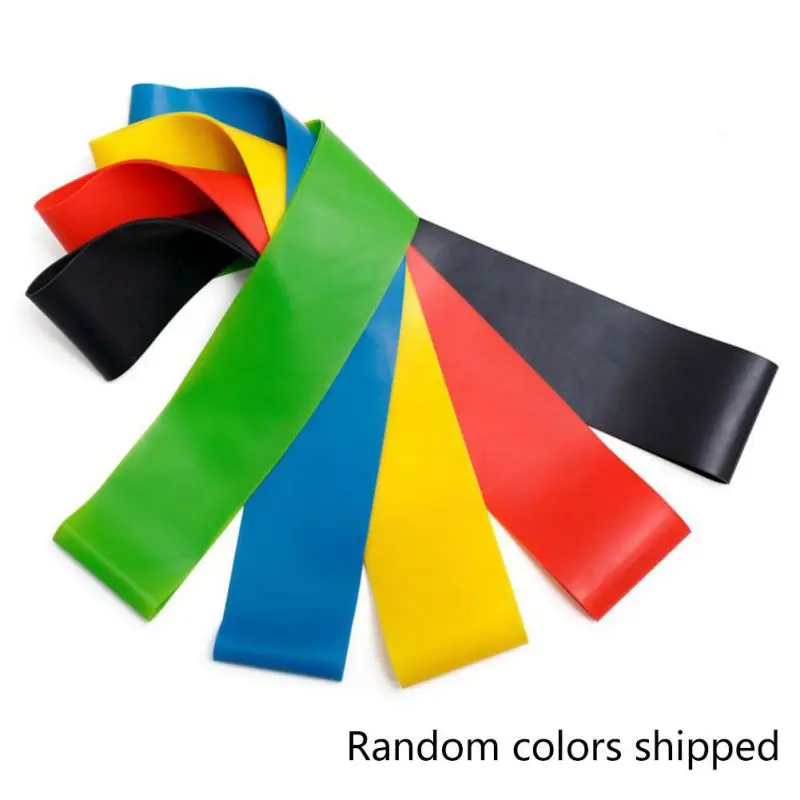 

5PCS Yoga Resistance Bands Stretching Rubber Loop Exercise Fitness GYM Equipment Strength Training Body Pilates Training