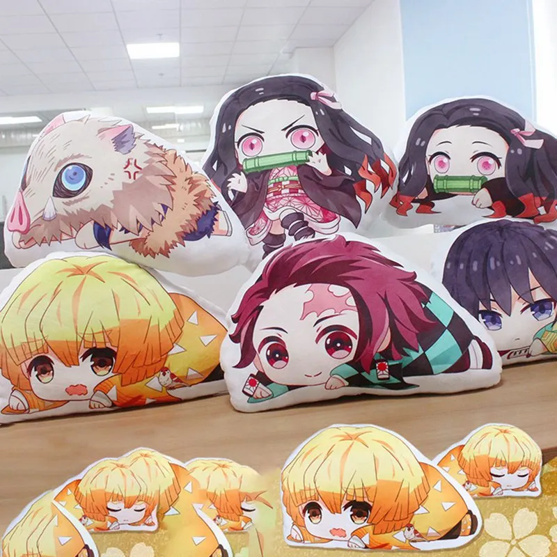 Аниме Demon Slayer Kimetsu No Yaiba Kamado Nezuko Косплей Кукла Плюшевая хлопковая Мягкая Подушка игрушка подарок новинка