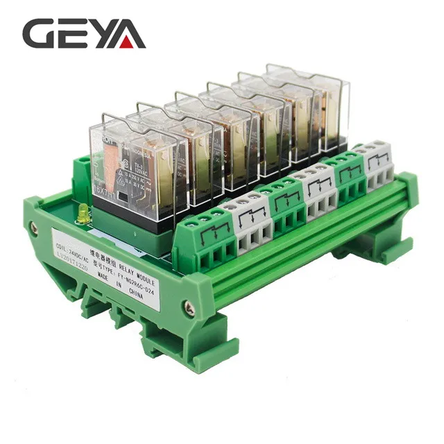 

GEYA NG2R 6 Channel Omron Relay Module 5V 12V 24V 230V Relay Board PLC Control Omron Relay