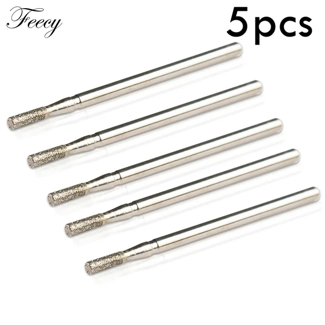 5pcs Diamond Nail Drill Bit Kits Mill Cutter All For Manicure Machine Bit Tools Accessories Cuticle Clean For Removing Nail Gel G