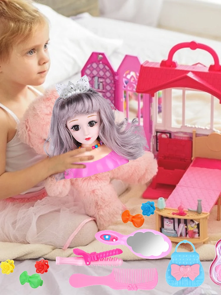 25-piece crianças bonecas maquiagem pente de cabelo brinquedo boneca fingir  jogar princesa conjunto jogar brinquedos meninas formação de maquiagem  menina presentes ideais - AliExpress