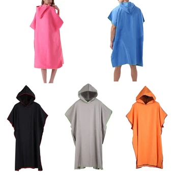 

Diving Solid Quick-drying Swimming Towel Cloak Sunscreen Super Absorb Changing Bath Surf Poncho Towel AHPU