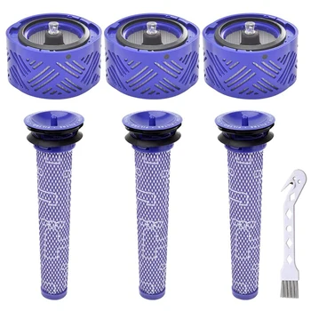 

Replacement Vacuum Filter for DysonV6 Absolute Vacuums, 3Pack Post HEPA Filters and 3Pack Pre Filters, Replacement Part