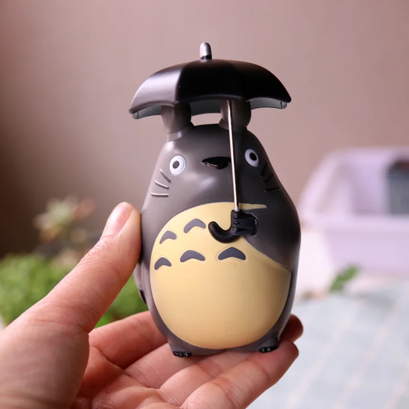 Japan Miyazaki Umbrella Totoro Doll Garage Kit Car Decoration Three-Piece Desktop Car Interior Decoration Gift