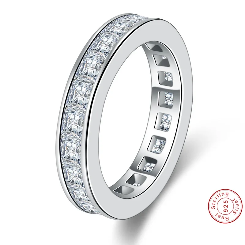 Moissanite Ring for Women 925 Jewelry 18K Gold with Box