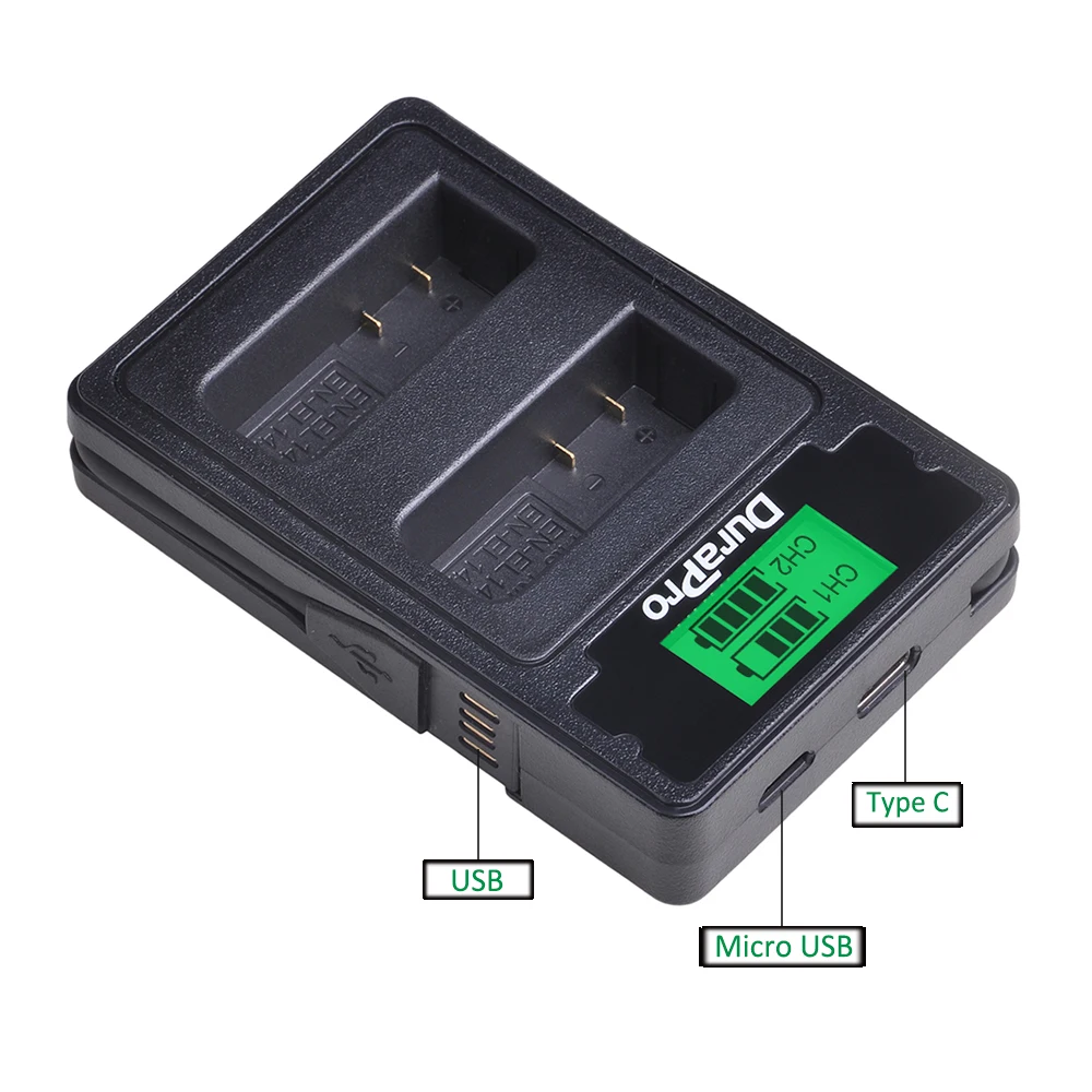 2 шт. rechargeable EL14A литий-ионная аккумуляторная батарея+ ЖК-Зарядное устройство USB с типом C для Nikon d5300 d5200 d5100 d3100 d3200 P7100