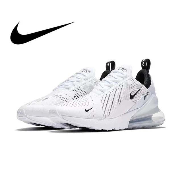 Оригинальный Nike Оригинальные кроссовки Air Max 270 Для мужчин без носка, беспатная классические уличные удобная спортивная обувь дышащие