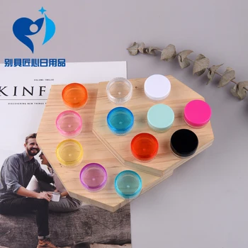 

2g 3g 5g Plastic Cosmetic Jar Empty Eyeshadow Case Face Cream Bottles Glitter Container Eye Shadow Round Shape Beauty Tool