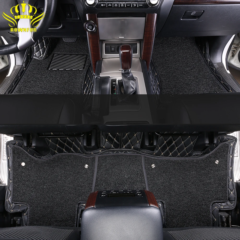 Special leather car floor mats for bmw X3 X4 X5 X1 X6 I3 5 2 3 1 4 6 7 5GT 3GT Z4 M3 525i auto foot Pads automobile carpet cover