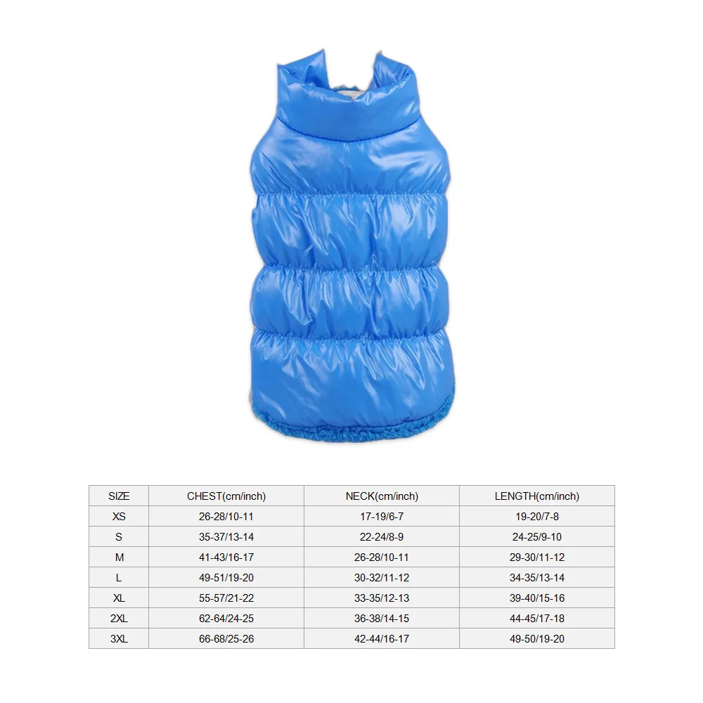 Blue Зимняя одежда для собак водонепроницаемая куртка для домашних животных хлопковое Стеганое теплое пальто для маленьких собак Жилет для щенка французская одежда для бульдога костюм кошки - Цвет: Blue