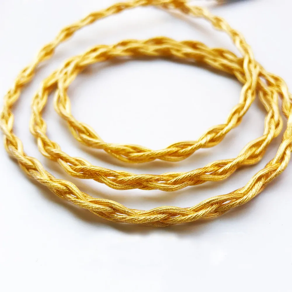 

JCALLY Bold 4 Core Gold OFC Earphone Upgrade Cable 0.78/0.75/MMCX/IE80/A2DC for KZ TFZ T2 IM IE80 A2DC ZSX CCA C12 ZS10 PRO