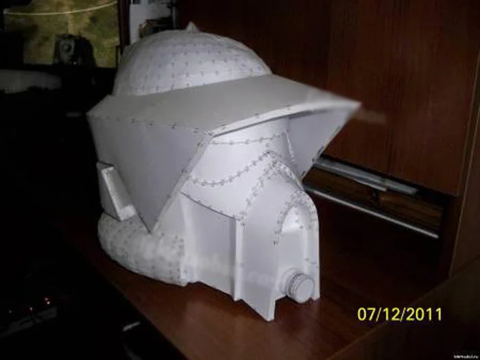 Бумажная модель Звездные войны Расширенный разведчик солдат солдатский шлем 1:1 может носить случайные головоломки украшения DIY игрушка ручной работы