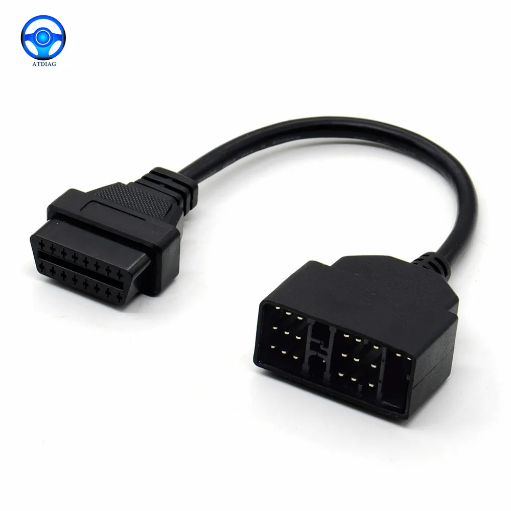 1Pc Obd Obd2 Diagnosztikai Csatlakozó 22 Pin -Tól 16 Pin -Ig A Toyota 22Pin Obdii Kábel -Adapter Transzferhez